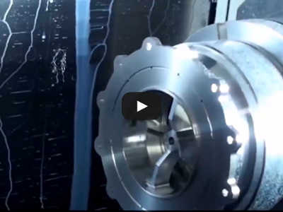 Video of part being machined on Mazak Integrex